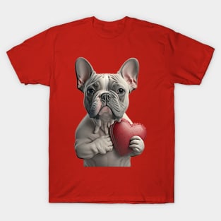 French Bulldog Valentine's Day T-Shirt